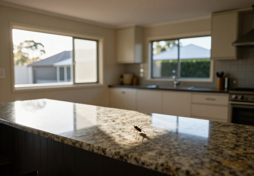 Kitchen with no ants after treatment